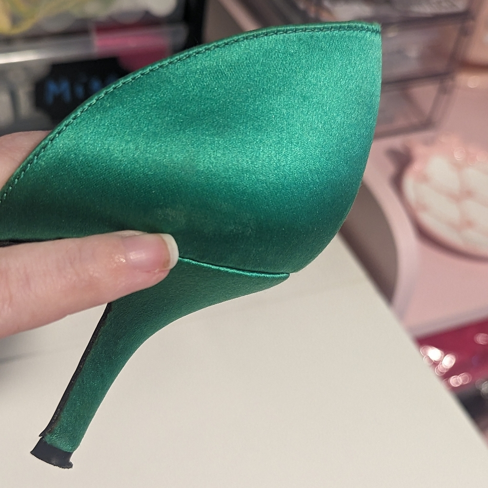 ✨Host Pick!✨Kate Spade Satin Peep Toe Stilleto Heels - Picture 9 of 14